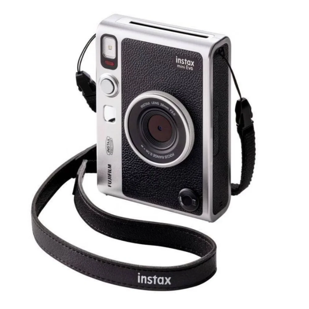 Fujifilm Instax Mini Evo Instant Camera - Black and Silver